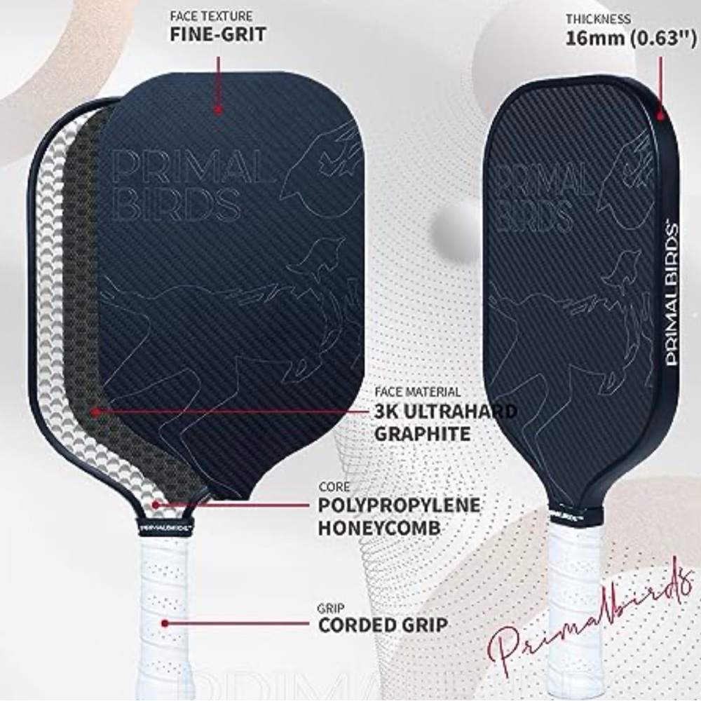 Primal Birds Graphite Pickleball Paddle never used